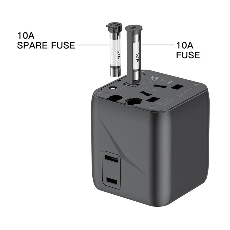 BUDI AC362B Global Travel Socket Converter Adapter Power Plug Wall Charger Block