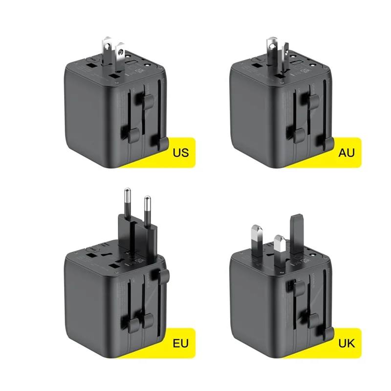 BUDI AC362B Global Travel Socket Converter Adapter Power Plug Wall Charger Block