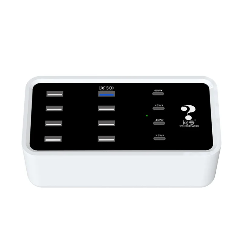Carregador USB Multiporta CDA31-12 12 Portas QC3.0 + Estação de Carregamento Rápido PD para Telefone e Tablet - Plugue Europeu