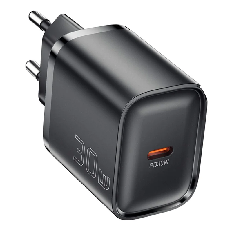 ESSAGER Max 30Вт USB-C Быстрое зарядное устройство PRO Чип Технология Адаптер питания Мини Дорожная зарядка Вилка - Черный / Вилка ЕС