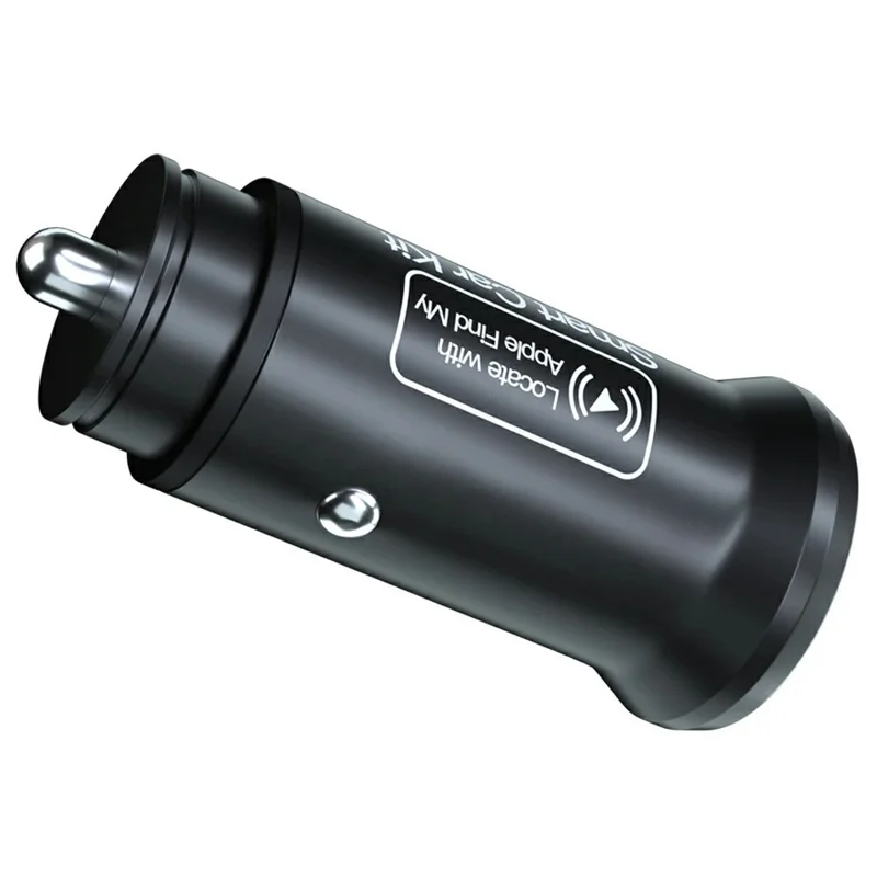 AP200 Mini Anti-Lost Car Charger USB / Type-C Cigarette Lighter Adapter for iPhone iOS