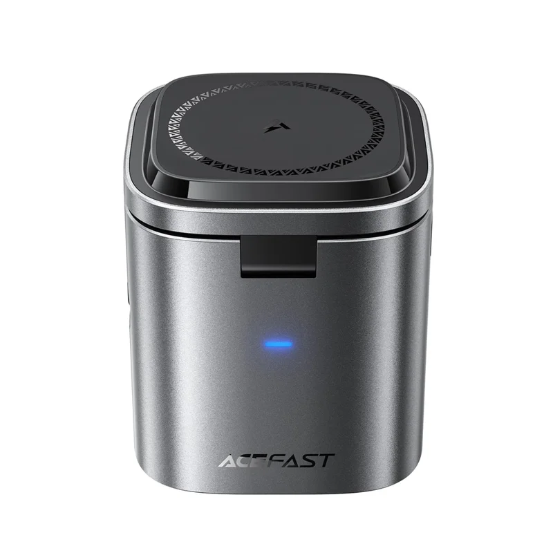 ACEFAST Z9 80W 6-in-1 GaN Desktop Charging Station Multi-Function Fast Charger Adapter Built-In USB-C Cable, EU Plug