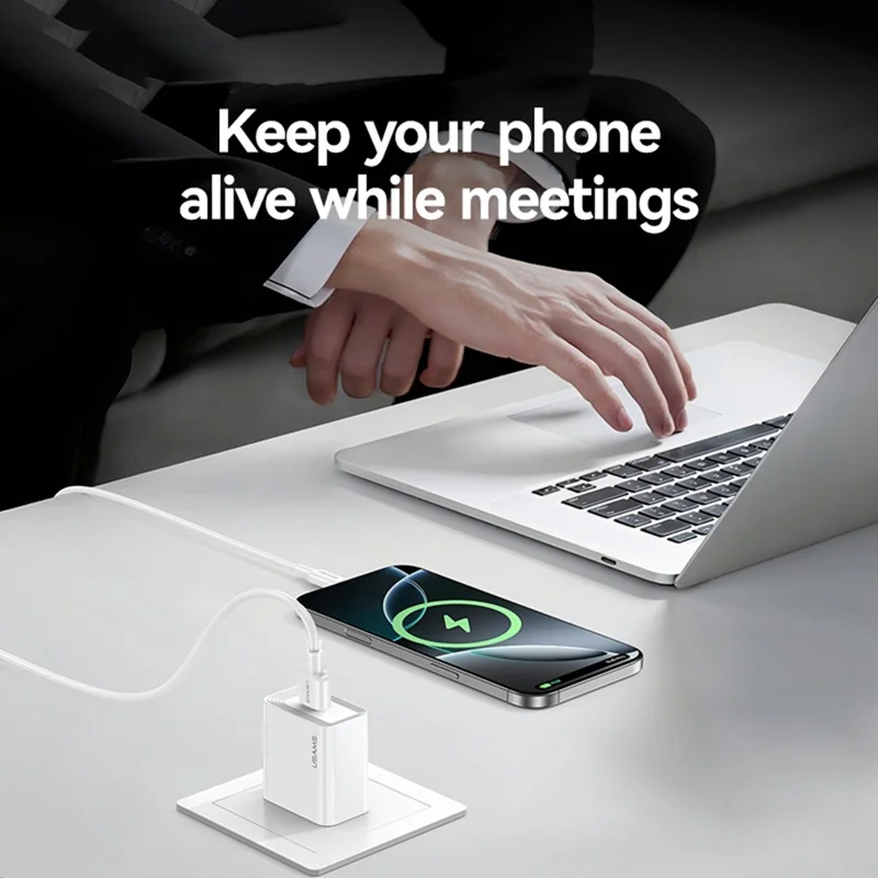 USAMS CC326 T69 Single USB Charger 2.1A Fast Charging Power Adapter Wide Voltage, EU Plug