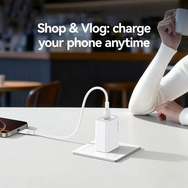 USAMS CC326 T69 Single USB Charger 2.1A Fast Charging Power Adapter Wide Voltage, EU Plug