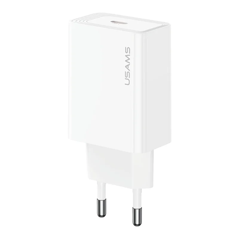 USAMS CC329 T69 30W Charger Adapter Fast Charging PD3.0 Protocol Wide Voltage Wall Charger, EU Plug