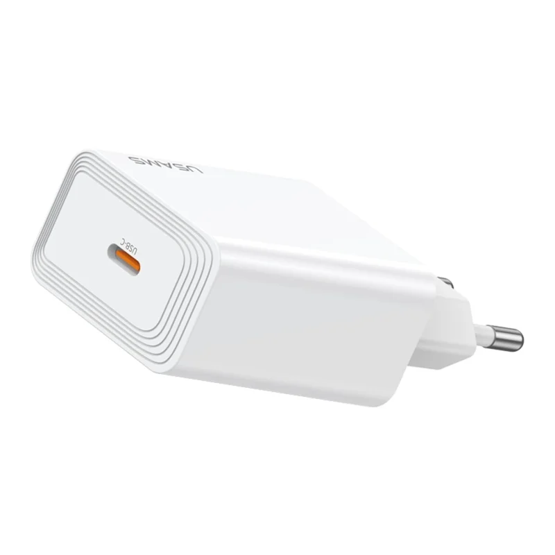 USAMS CC329 T69 30W Charger Adapter Fast Charging PD3.0 Protocol Wide Voltage Wall Charger, EU Plug