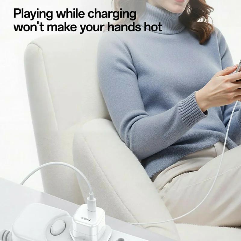 YESIDO YC149 PD 35W Travel Charger Adapter Single Port Type-C Fast Charging Adapter - UK Plug