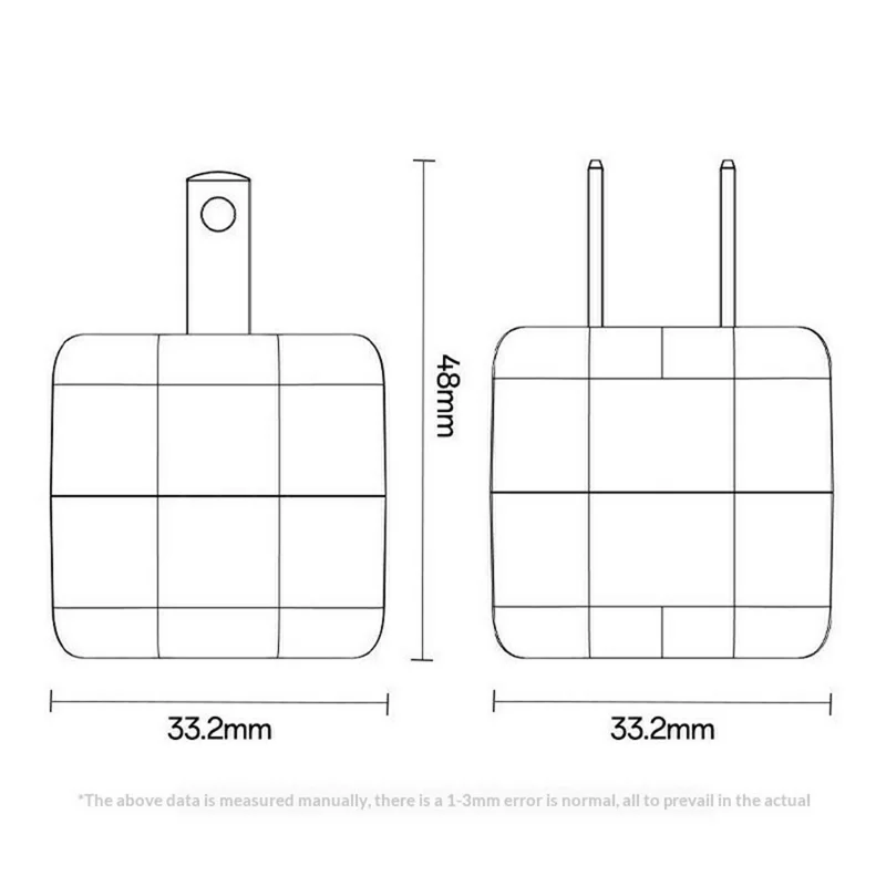 YESIDO YC16U Single USB-C PD 35W Charger Adapter Fast Charging Portable Mini Wall Charger - US Plug