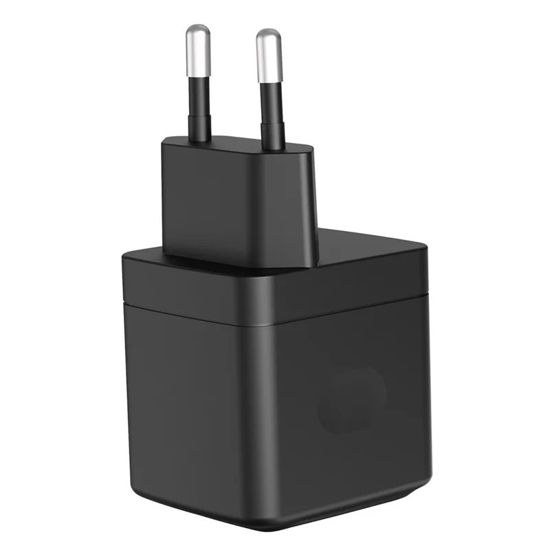 Bulk Purchasing PD 3.0 + QC3.0 25W GaN Fast Charger USB-A + USB-C Dual Port Digital Display Power Adapter for iPhone  /  Samsung  /  iPad, EU Plug - Black