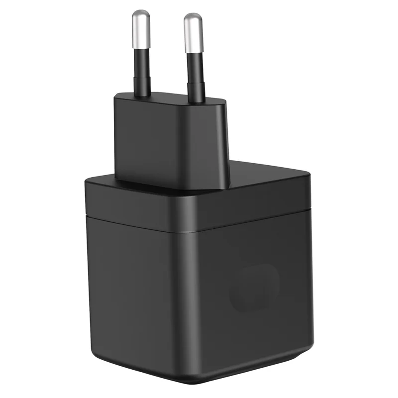 Bulk Purchasing PD 3.0 + QC3.0 25W USB-C Dual Port GaN Charger Digital Display Fast Charging Adapter for Phones  /  Tablets, EU Plug - Black