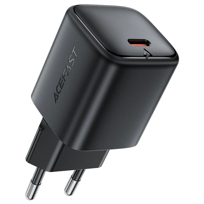 ACEFAST A136 PD 40W Mini GaN USB-C Fast Charger High Power Portable Wall Charger Adapter (EU Plug) - Black