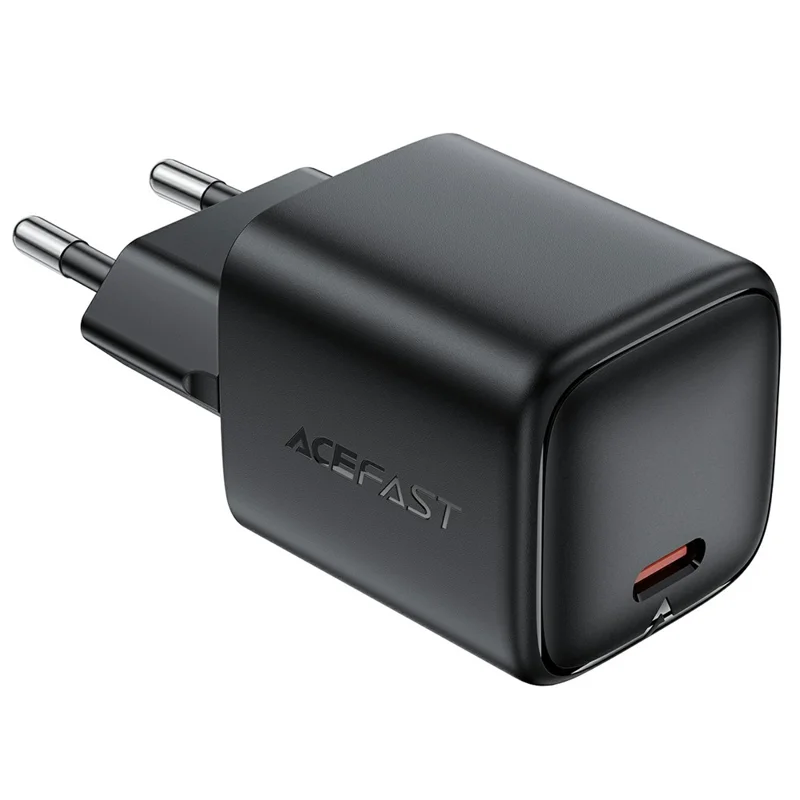 ACEFAST A136 PD 40W Mini GaN USB-C Fast Charger High Power Portable Wall Charger Adapter (EU Plug) - Black