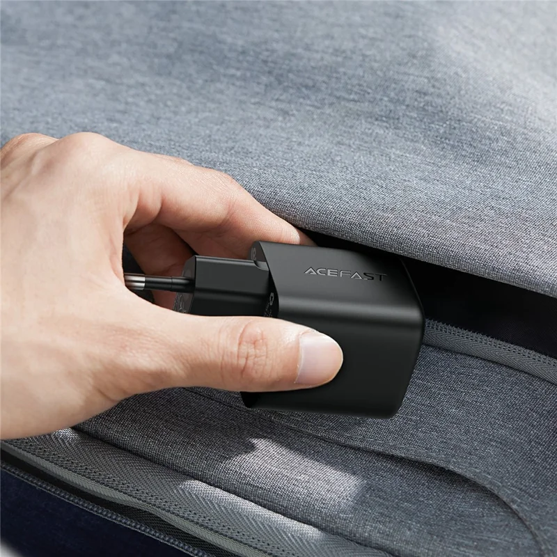 ACEFAST A136 PD 40W Mini GaN USB-C Fast Charger High Power Portable Wall Charger Adapter (EU Plug) - Black