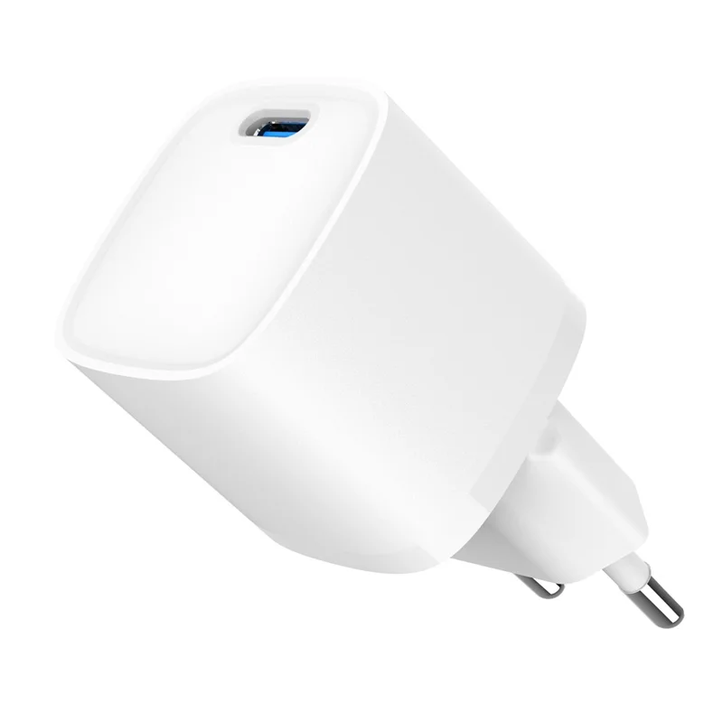 Bulk Purchasing 30W USB-C GAN Power Adapter PD 3.0 + QC3.0 Fast Charger for iPhone / Android / Laptop / Tablet, EU Plug - White