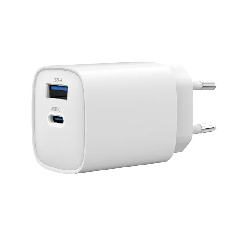 Bulk Purchasing 45W Type-C + USB-A GaN Charger PD 3.0 + QC3.0 Fast Charging Adapter for Smartphones  /  Tablets, EU Plug - White