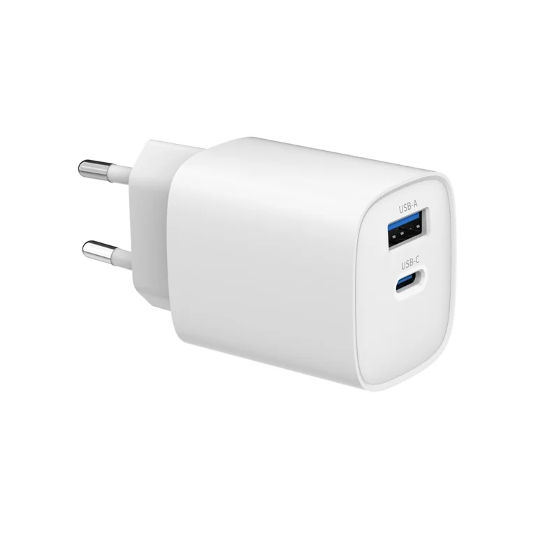 Bulk Purchasing 45W Type-C + USB-A GaN Charger PD 3.0 + QC3.0 Fast Charging Adapter for Smartphones  /  Tablets, EU Plug - White