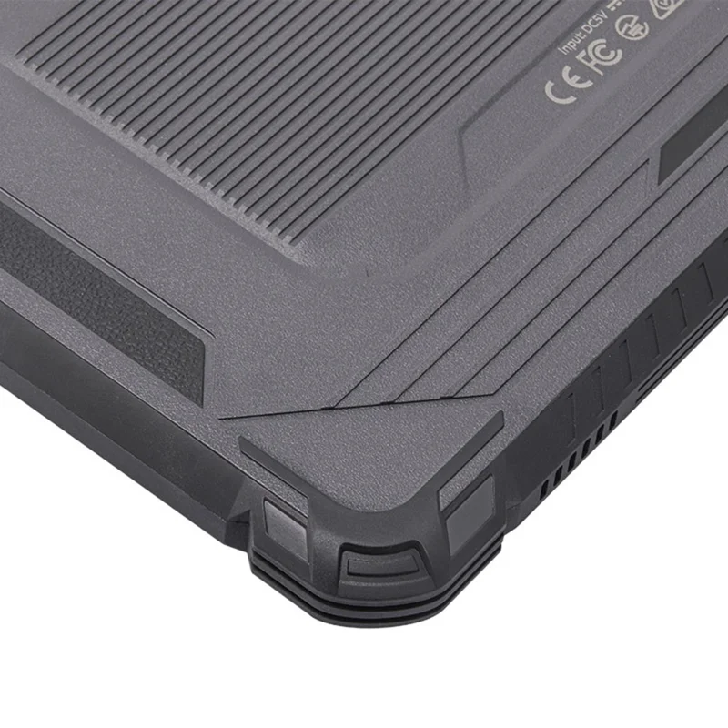 UTAB R1040 10.1 Inch Touch Screen Rugged Tablet IP67 Waterproof Octa Core Android 15 Tablet with 10000mAh Battery, 8+128GB - Black