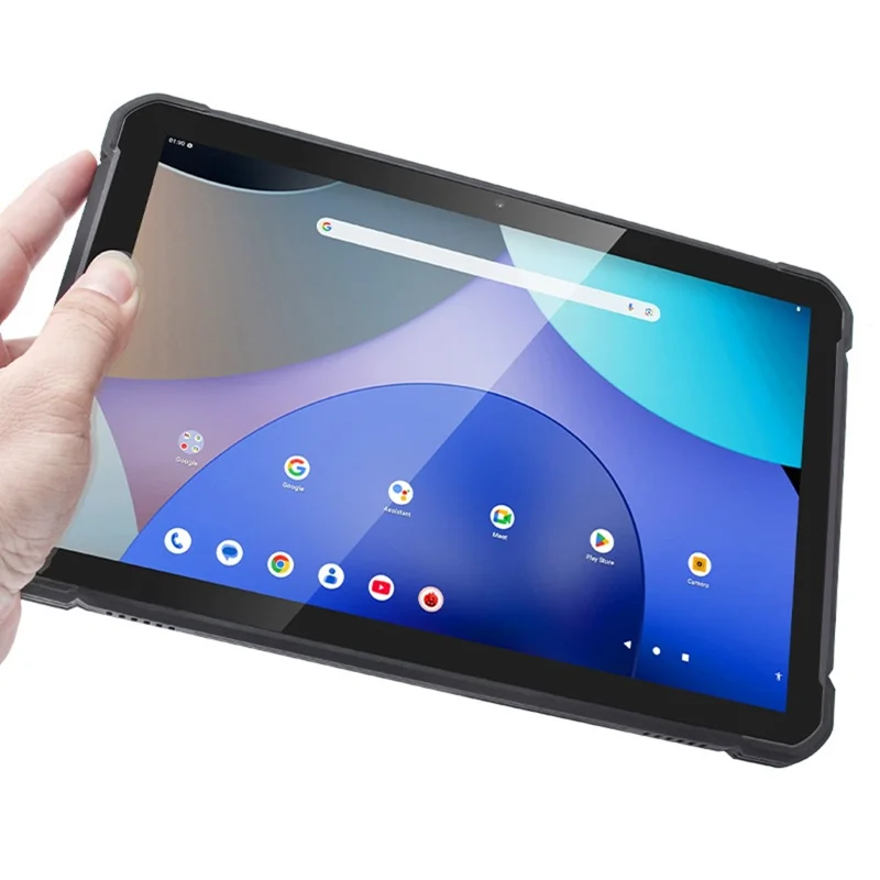 UTAB R1040 10.1 Inch Touch Screen Rugged Tablet IP67 Waterproof Octa Core Android 15 Tablet with 10000mAh Battery, 8+128GB - Black