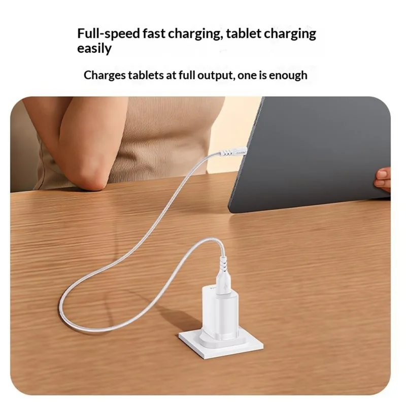 YESIDO YC157 UK Plug QC 3.0 18W USB-A Fast Charging Adapter Wall Charger with 1m USB-A to Type-C Cable - White
