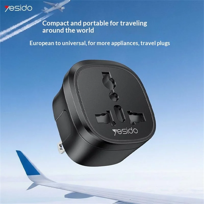 YESIDO MC45 US  /  AU Plug to Universal Socket Global Travel Charge Adapter 10A 100V-250V Converter
