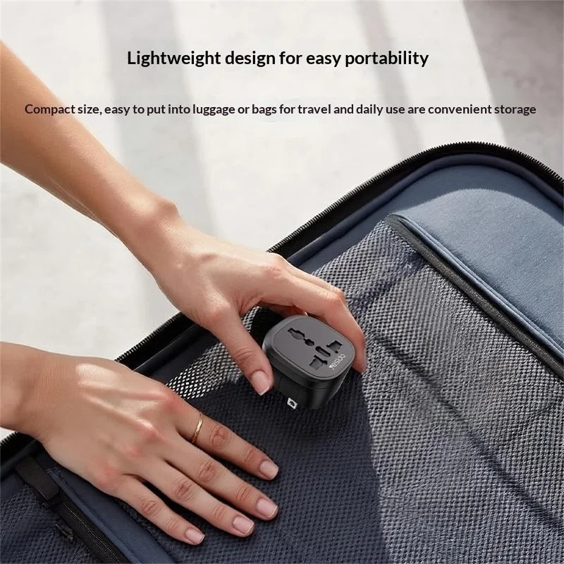YESIDO MC45 US  /  AU Plug to Universal Socket Global Travel Charge Adapter 10A 100V-250V Converter