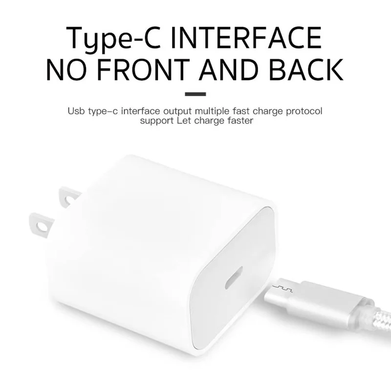 COTECI CS5192 PD 20W Fast Charger Type-C Power Adapter - US Plug