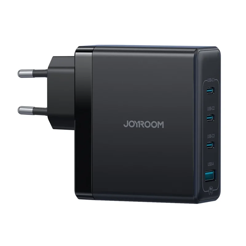 JOYROOM JR-TG11 100W GaN Fast Charger 4-Port Power Adapter EU Plug with 2m 240W USB-C Cable - Black