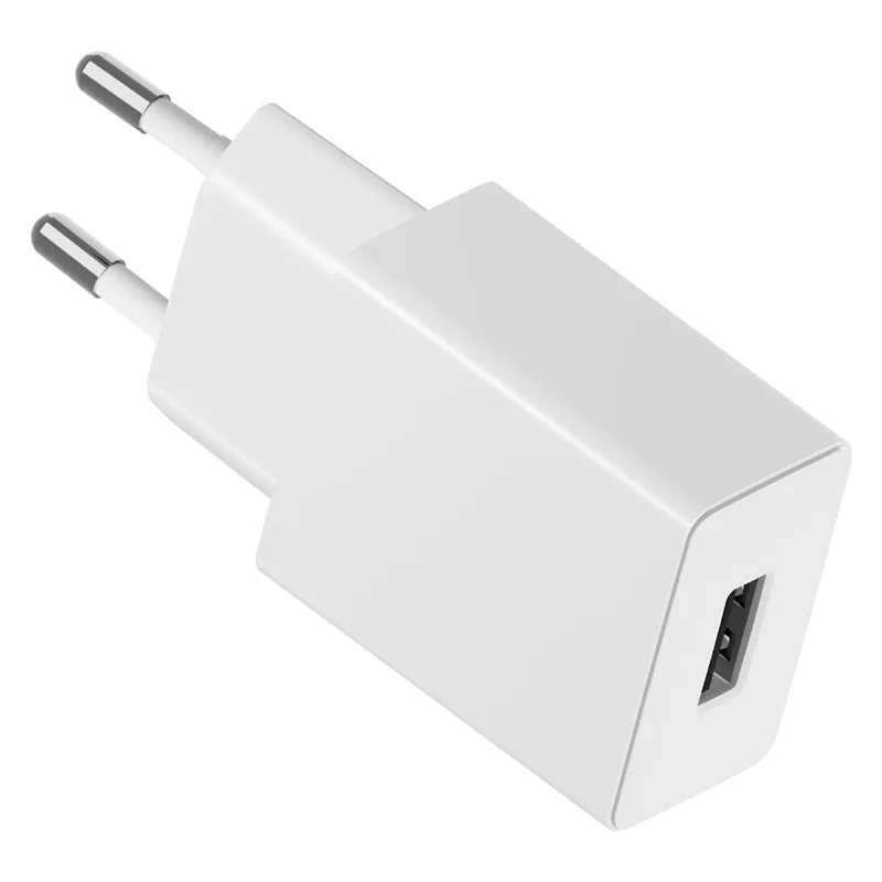 T124 USB Wall Charger 5V / 1A 5W EU Plug Portable Travel Power Adapter for Smartphone Tablet - White
