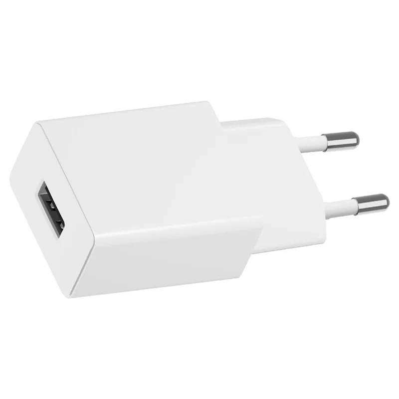 T124 USB Wall Charger 5V / 1A 5W EU Plug Portable Travel Power Adapter for Smartphone Tablet - White