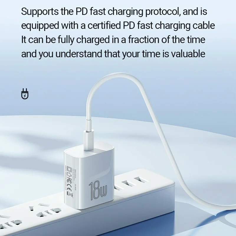 CELEBRAT C-H13 18W USB-A Fast Charger QC 3.0 Fast Charging Compact Travel Adapter - EU Plug