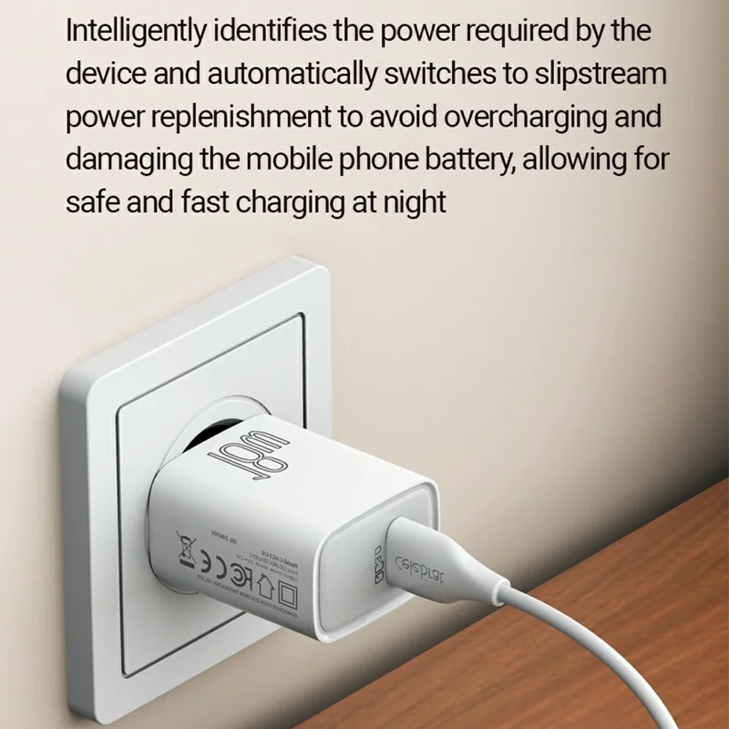 CELEBRAT C-H13 18W USB-A Fast Charger QC 3.0 Fast Charging Compact Travel Adapter - EU Plug