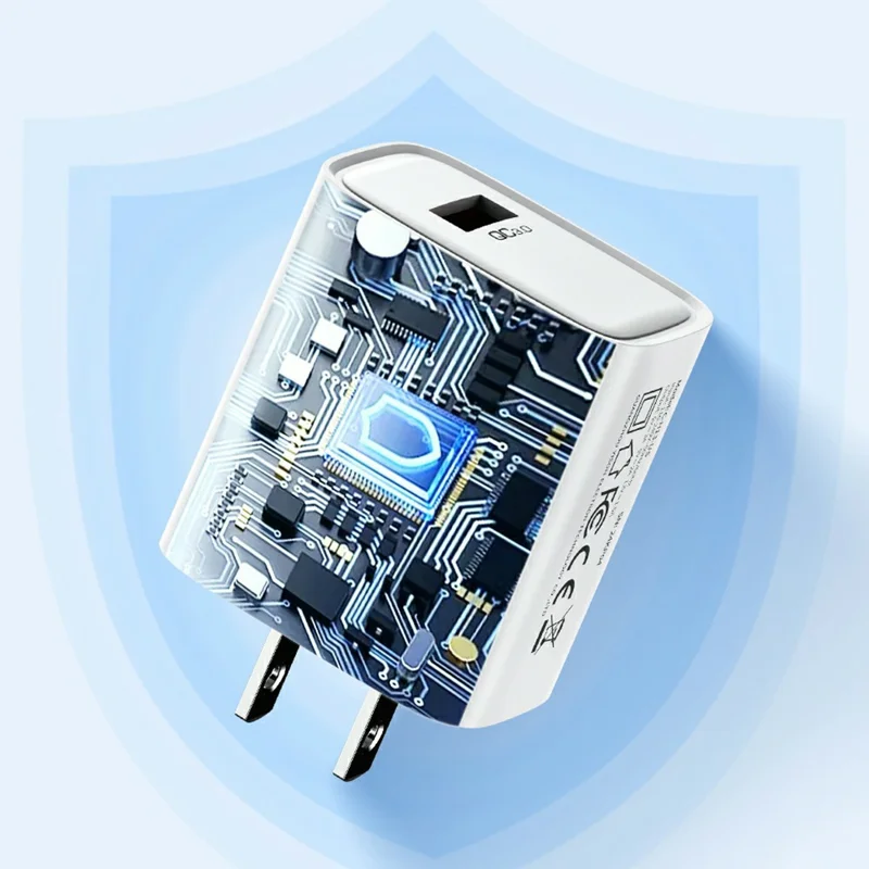 CELEBRAT C-H13 18W USB-A Fast Charger QC 3.0 Fast Charging Compact Travel Adapter - EU Plug
