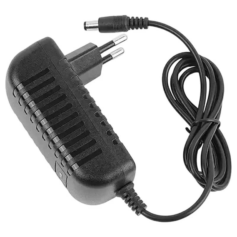 Adaptador de Alimentação 12V 2A com Plugue DC 5,5 x 2,5 mm, Carregador com Proteção contra Sobretensão para Routers - Plugue UE