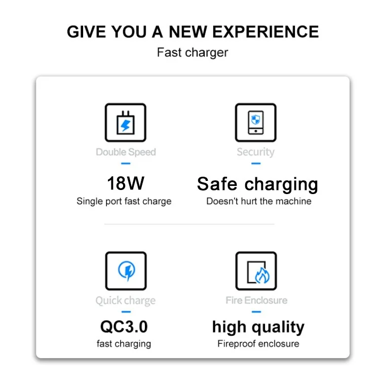 WK WP-U57 Max 18W QC 3.0 Charge Rapide du Chargeur Mural USB Adaptateur de Voyage de Voyage - Plug