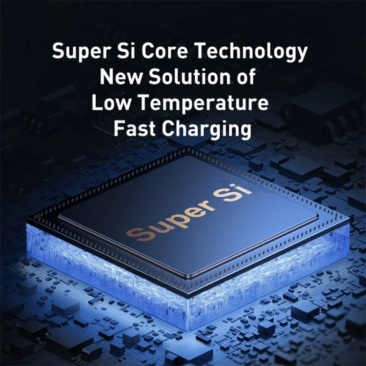 BASEUS Super Si Pro Type-C + USB Quick Charger Travel Dual Port Charging Block 30W - US Plug / Black