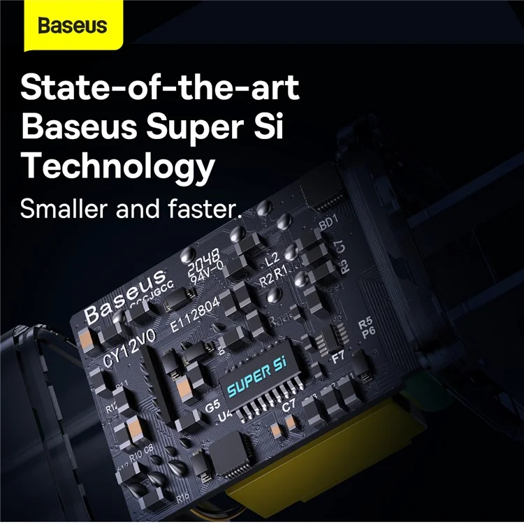 BASEUS Super Si Quick Charger Type-C Port 20W CN Plug Power Adapter - Blue