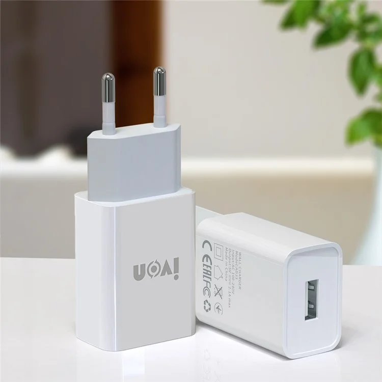 IVON AD-33 2.1A Phone Cellulare Caricatore USB Traveling Adapter Plug + 1m Cavo Dati Micro USB - Spina Degli Stati Uniti