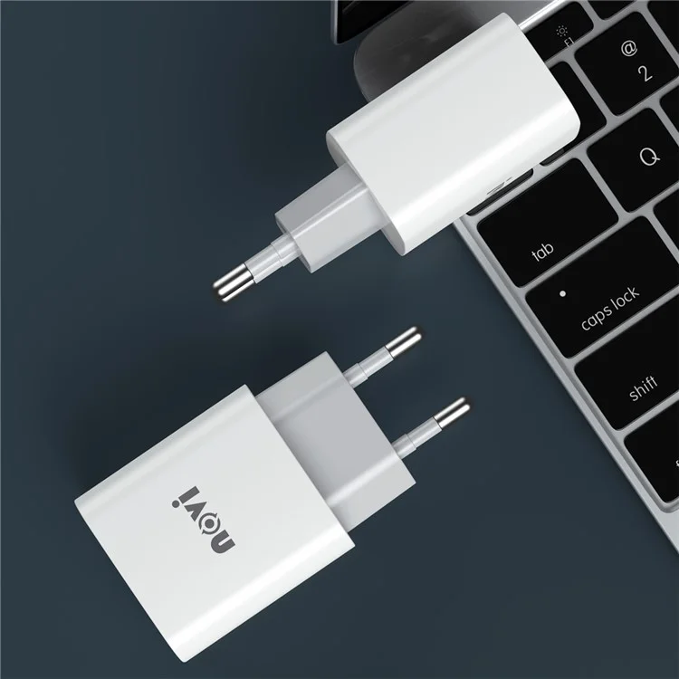Ivon AD52 Portable 18W PD Зарядное Устройство Type-C + USB Dual Port Adapter Power Adapter - ес