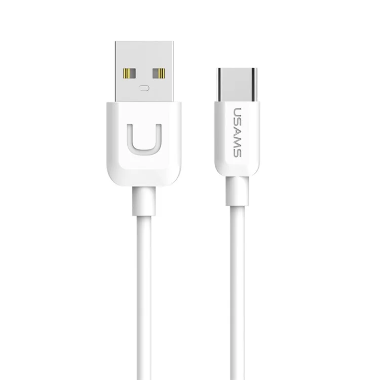USAMS T21 Fast Charger Adapter Portable Wall Charger Block Mini Travel Charger Set mit Type-C-Kabel für Samsung, Huawei (US-Stecker)