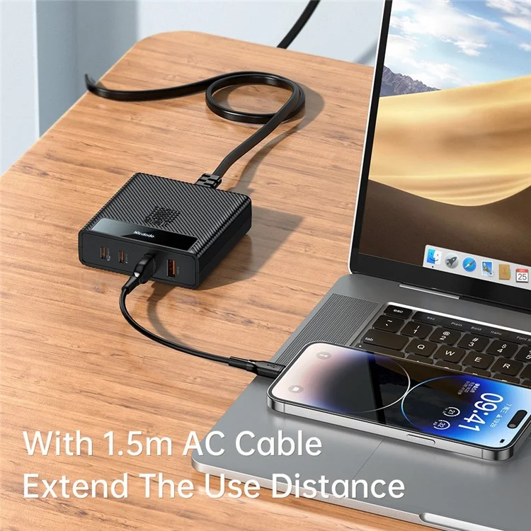 MCDODO CH-180 MDD Type-C PD 100W Fast Charger Station 4-in-1 Desktop GaN Phone Charger - US Plug