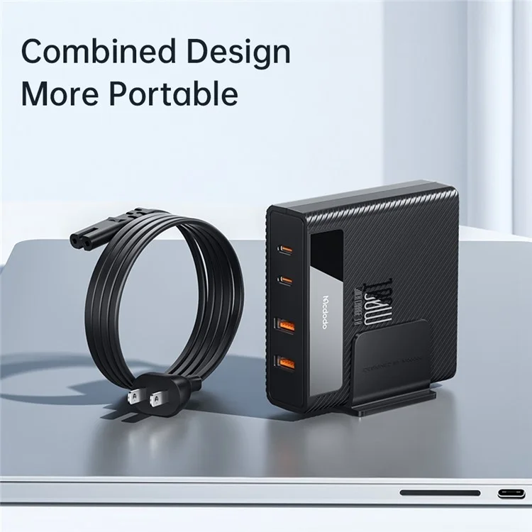 MCDODO CH-180 MDD Type-C PD 100W Fast Charger Station 4-in-1 Desktop GaN Phone Charger - US Plug
