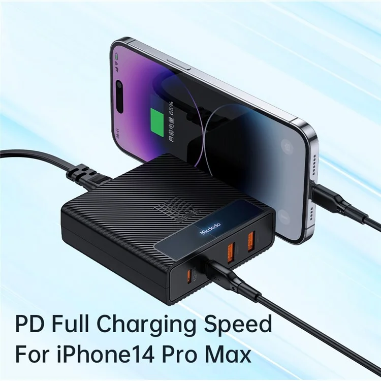 MCDODO CH-180 MDD Type-C PD 100W Fast Charger Station 4-in-1 Desktop GaN Phone Charger - US Plug