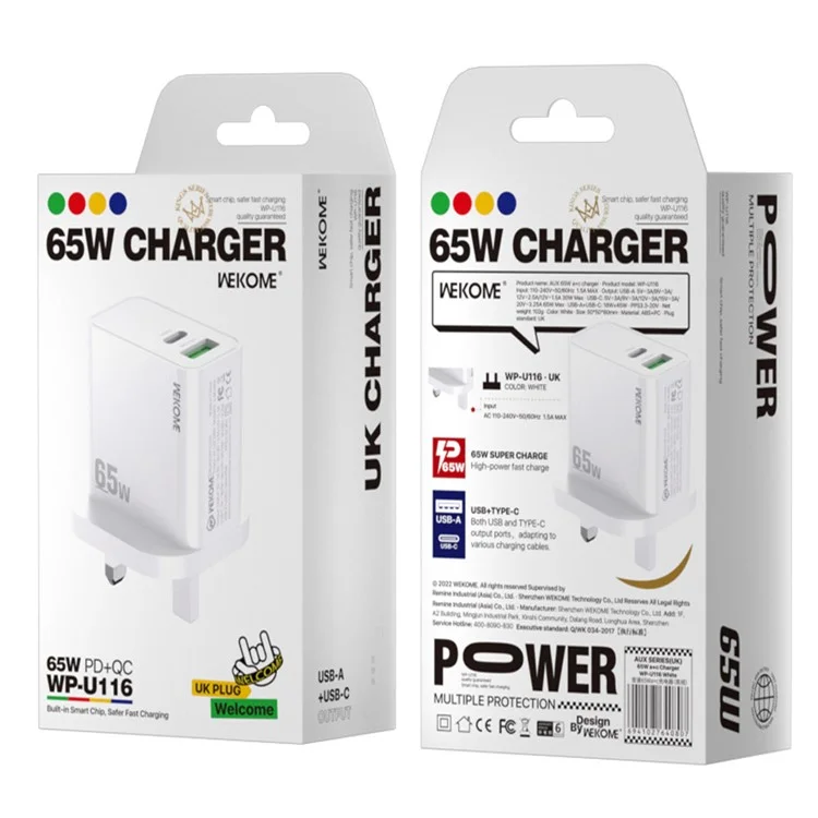Cargador USB C Solacol, Cargador USB, Cargador USBBC, Cargador USB Apple, Estación De Carga USB Carga Rapida Cargador De Pared Rapido Para Telefono 65 W Pd Usb C Qc3 0 Adaptador De Carga