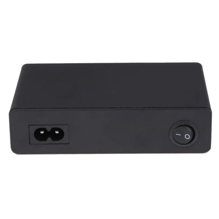 MFT-03Q USB Charger 10-Port 65W Multi-Port Type-C QC3.0 Charging Hub Compact Desktop Power Station - Black / US Plug