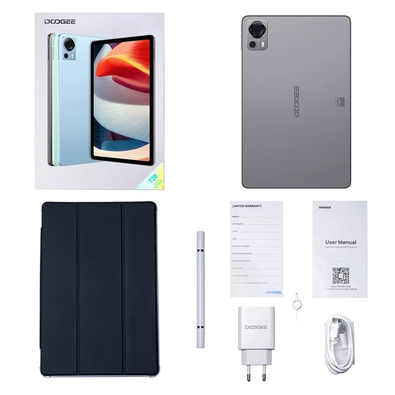 DOOGEE T20 Tablet PC 10.4" Spreadtrum T616 8GB+256GB Android Tablet 8300mAh Battery - Blue