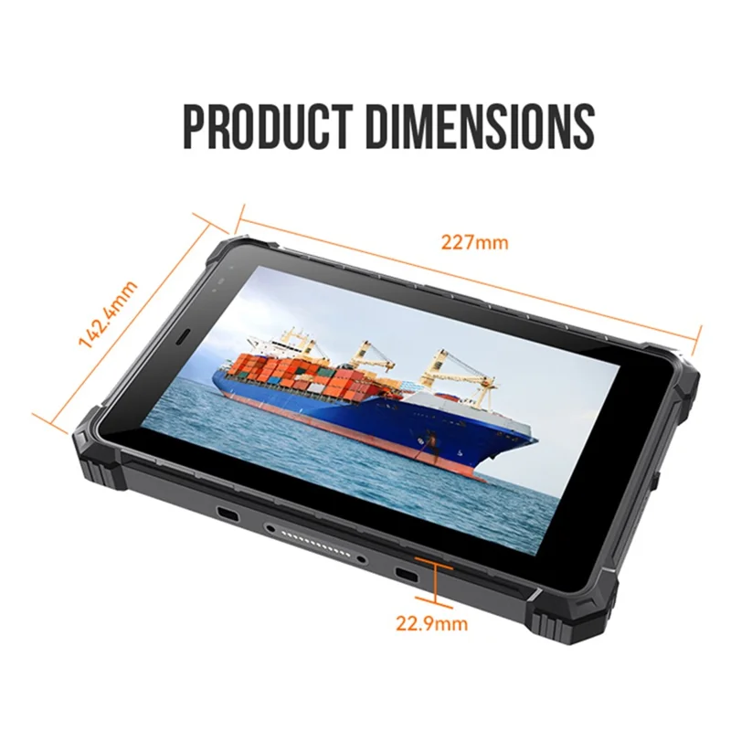 CENAVA A80ST 4G Rugged Tablet 8.0'' 4GB+64GB Android 10 10000mAh Outdoor Tablet PC - US Plug