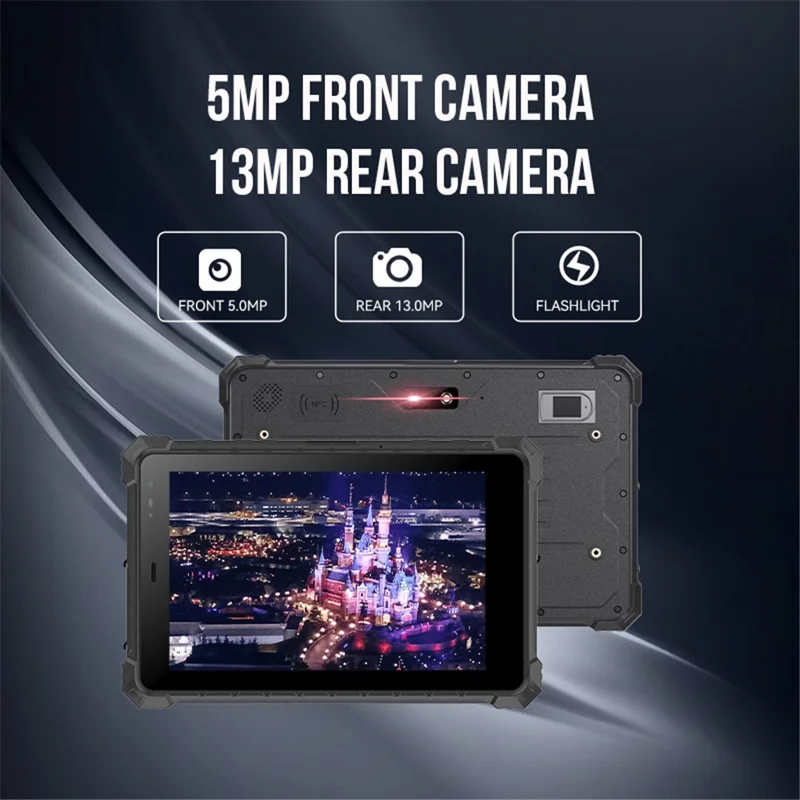 CENAVA A10ST IP68 Waterproof Rugged Tablet 8.0-inch 8GB+128GB Tablet PC 10000mAh Batterry Fall-proof Dust-proof - UK Plug