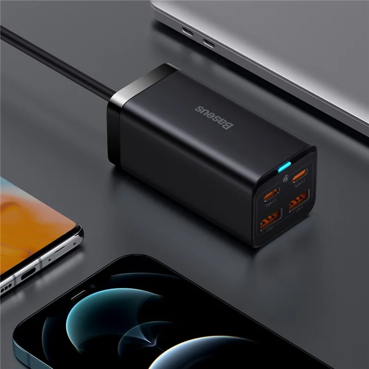 BASEUS GaN3 Pro Desktop Fast Charger 2 USB + 2 Type-C 100W Phone Fast Charging Adapter - Prise US