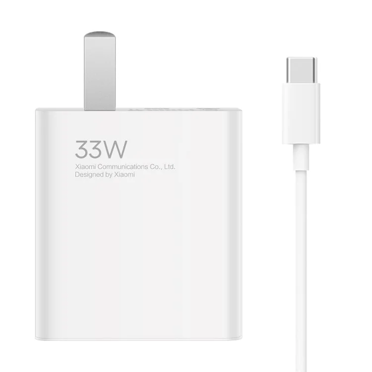 Adaptador de Carregador Xiaomi MDY-11-EX 33W Conjunto Com Cabo de Carregamento, Bloco de Carregador de Parede Portátil (plugue Cn)