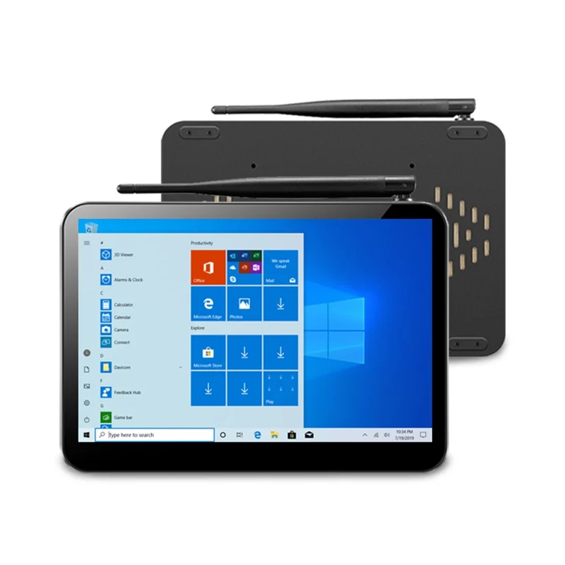 CENAVA H9F N4020 9" 3GB+64GB WIN10 Industrial PC Box Tablet Small Host Computer - UK Plug